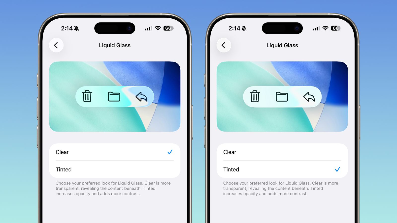 🍎 iOS 26.1 Beta 4 新功能曝光：可调整「Liquid Glass」透明度，全系统更自由定制！